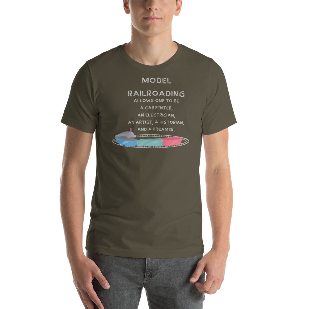 Model Railroading Men's Short-sleeve t-shirt - Broken Knuckle Apparel