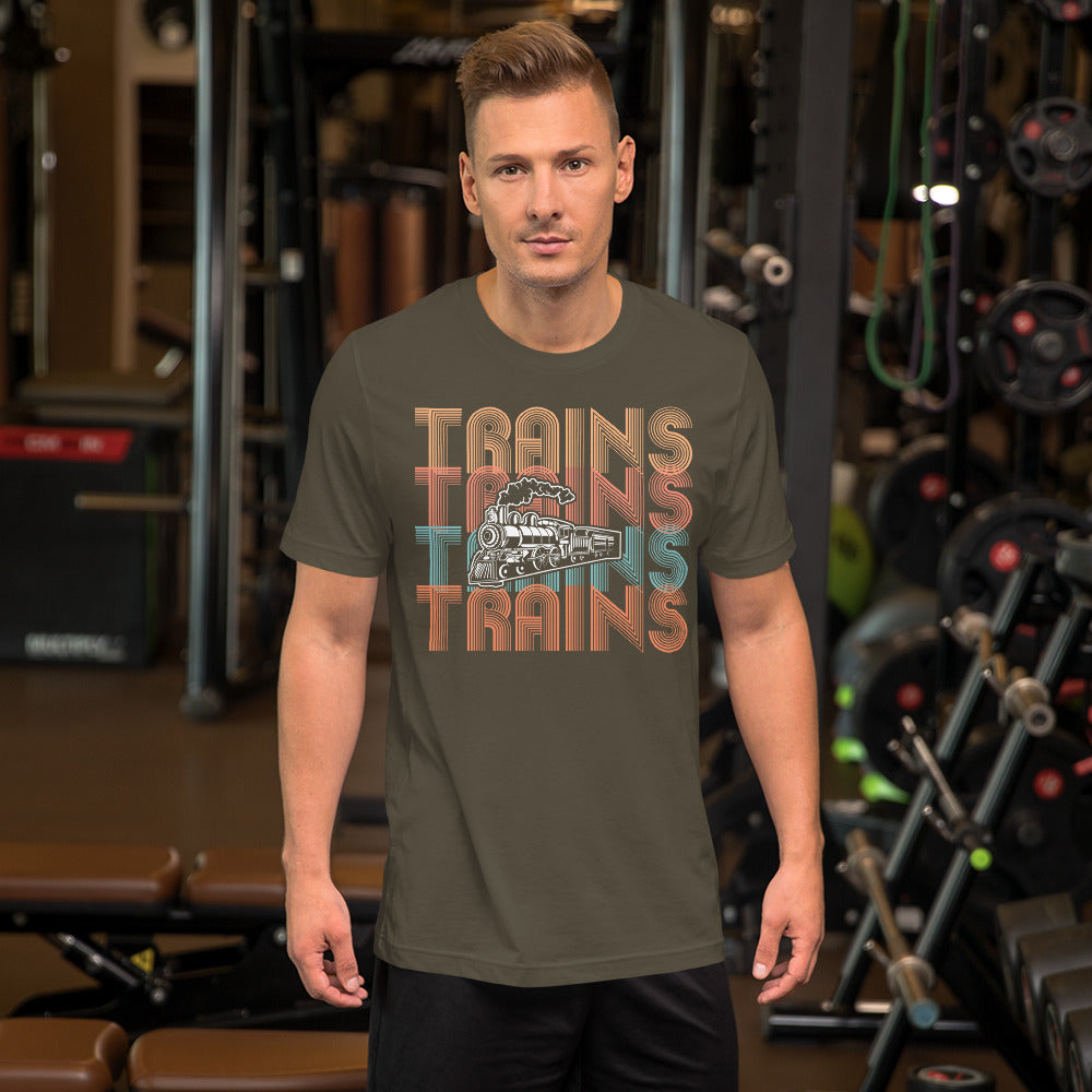 Trains, Trains, Trains Men's Short-sleeve t-shirt - Broken Knuckle Apparel