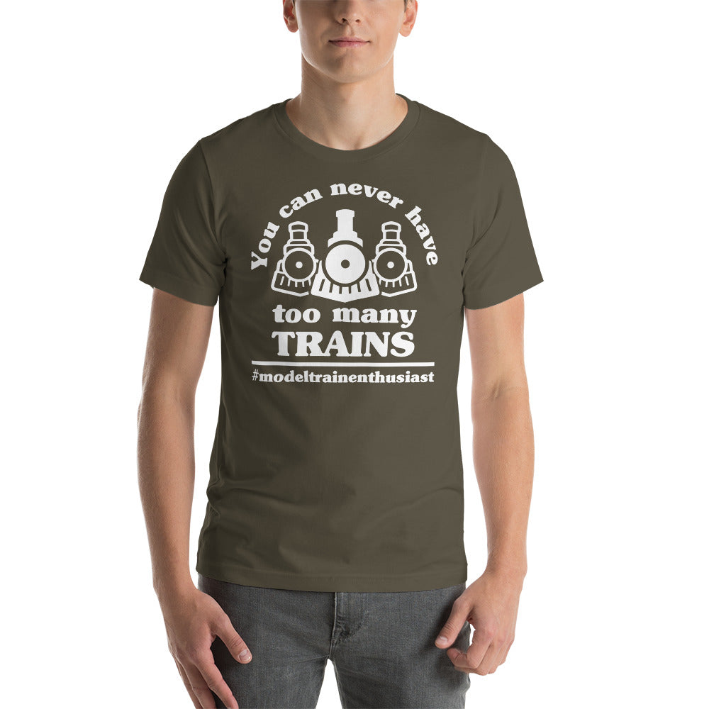 You Can Never Have Too Many Trains Men's Short-sleeve t-shirt - Broken Knuckle Apparel