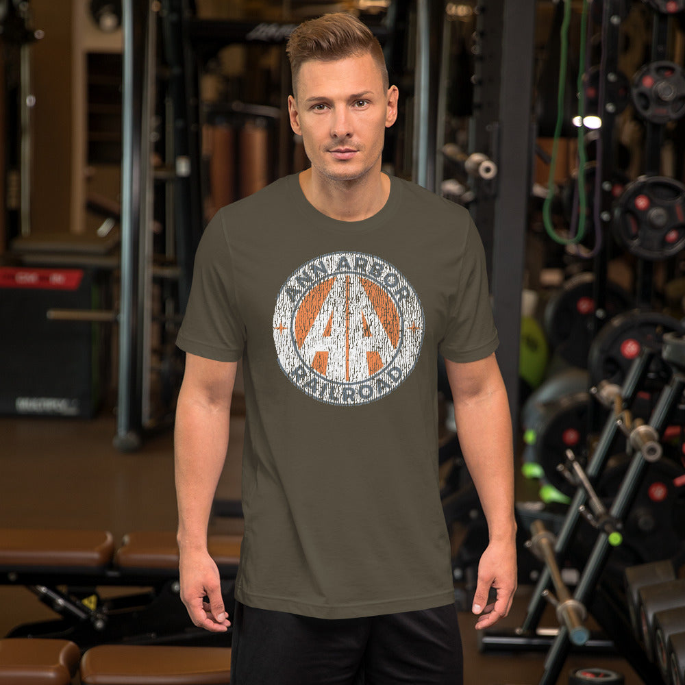 Ann Arbor Rail Distressed Men's Short-sleeve t-shirt - Broken Knuckle Apparel