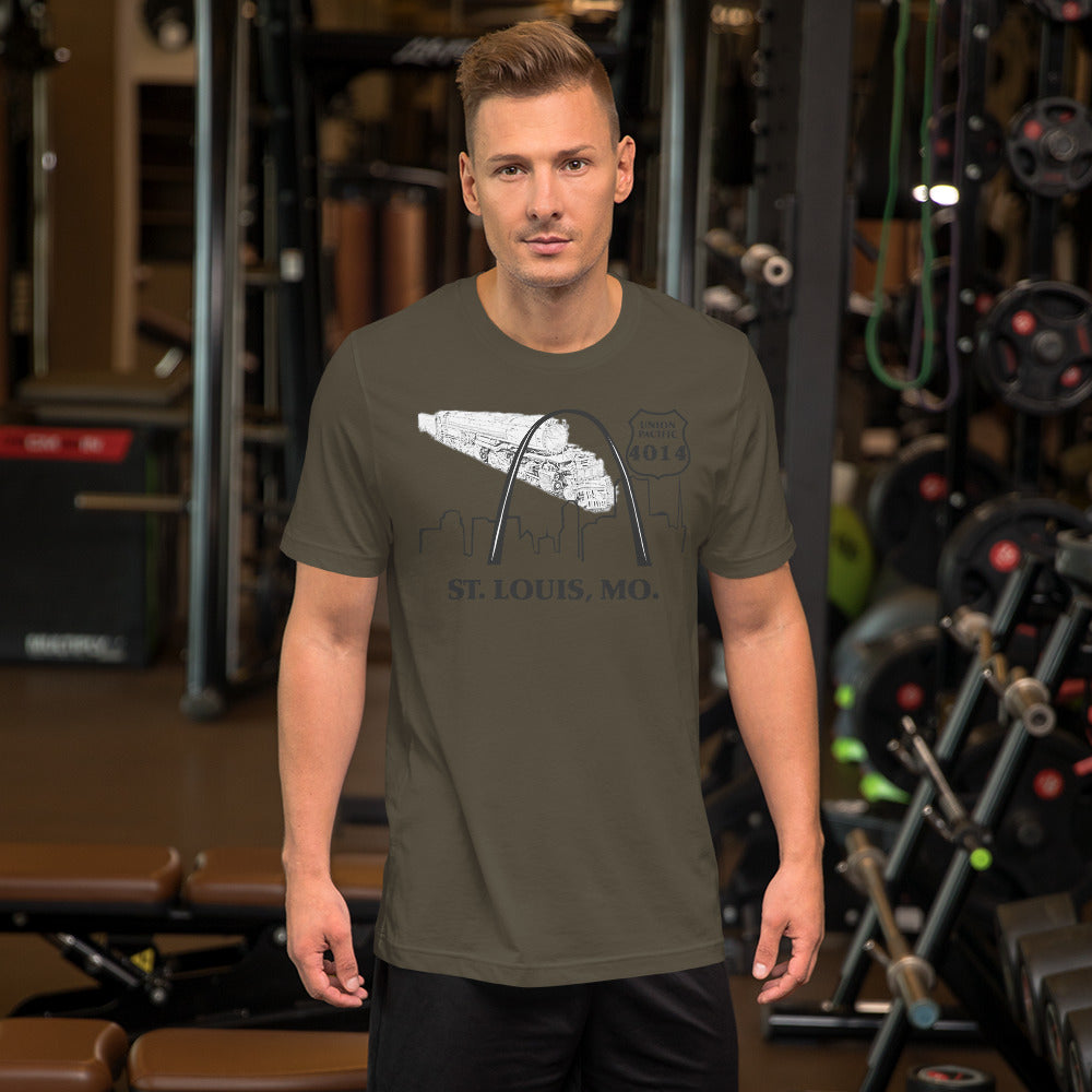 UP Big Boy 4014 St. Louis MO. Men's Short-sleeve t-shirt - Broken Knuckle Apparel