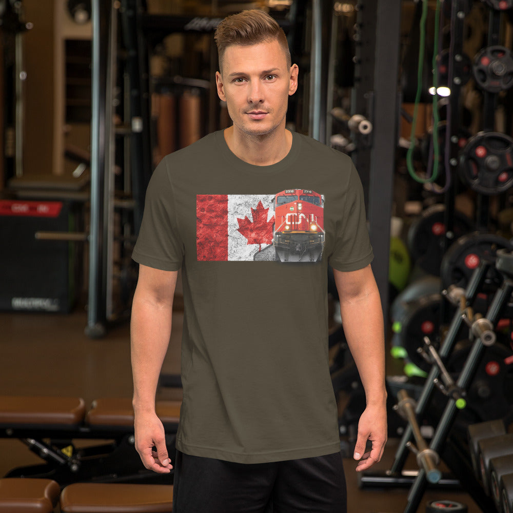 Canadian National Loco [CN] Men's Short-Sleeve T-Shirt - Broken Knuckle Apparel