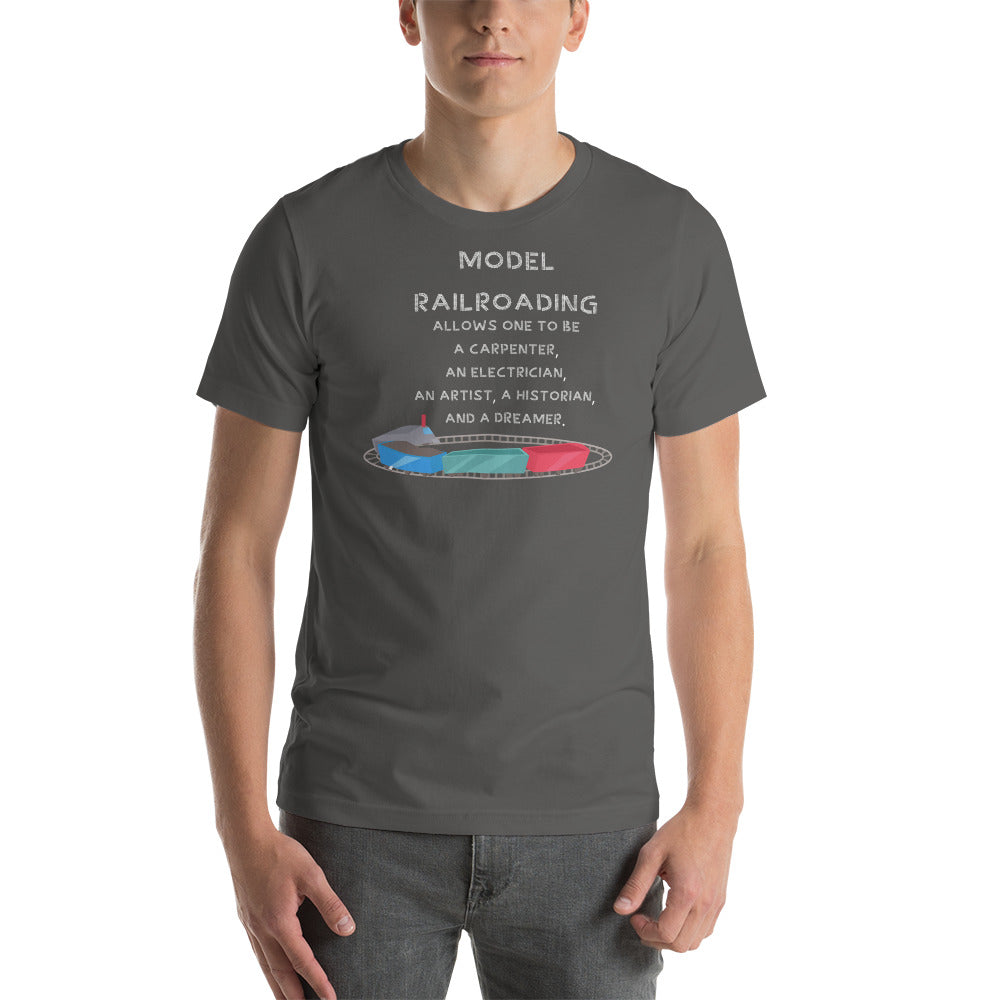 Model Railroading Men's Short-sleeve t-shirt - Broken Knuckle Apparel