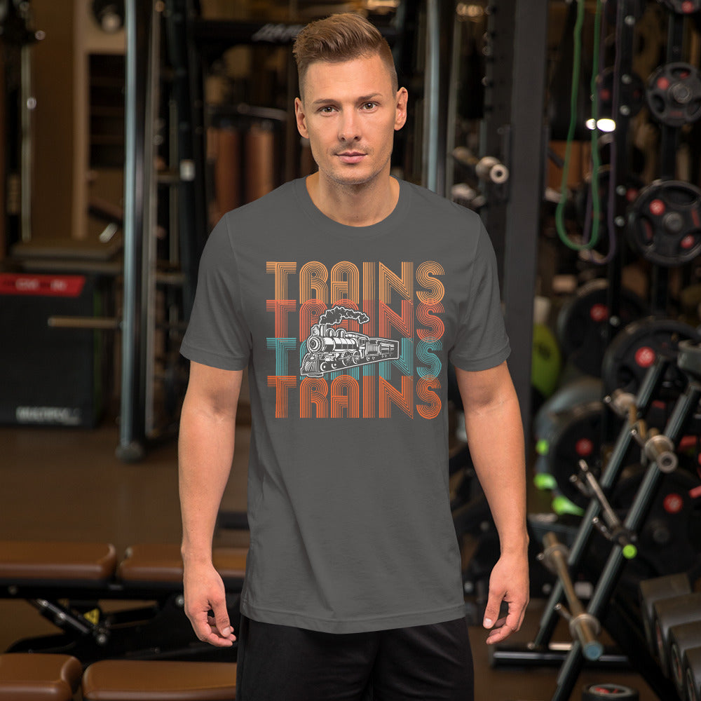 Trains, Trains, Trains Men's Short-sleeve t-shirt - Broken Knuckle Apparel