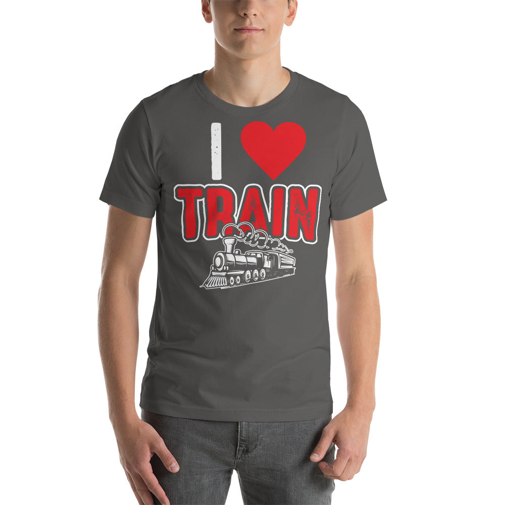 I Love Trains Men's Short-sleeve t-shirt - Broken Knuckle Apparel