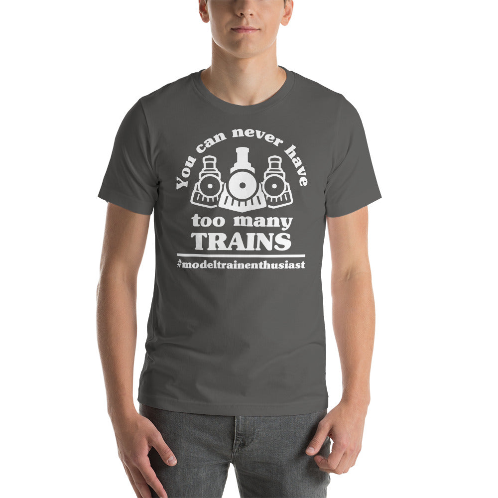 You Can Never Have Too Many Trains Men's Short-sleeve t-shirt - Broken Knuckle Apparel