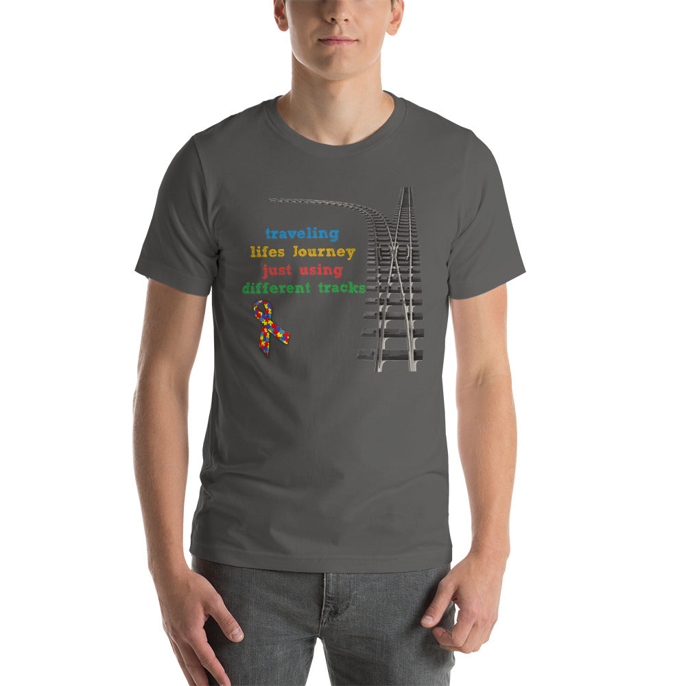 Traveling Life's Journey Autism Awareness Men's Short-sleeve t-shirt - Broken Knuckle Apparel