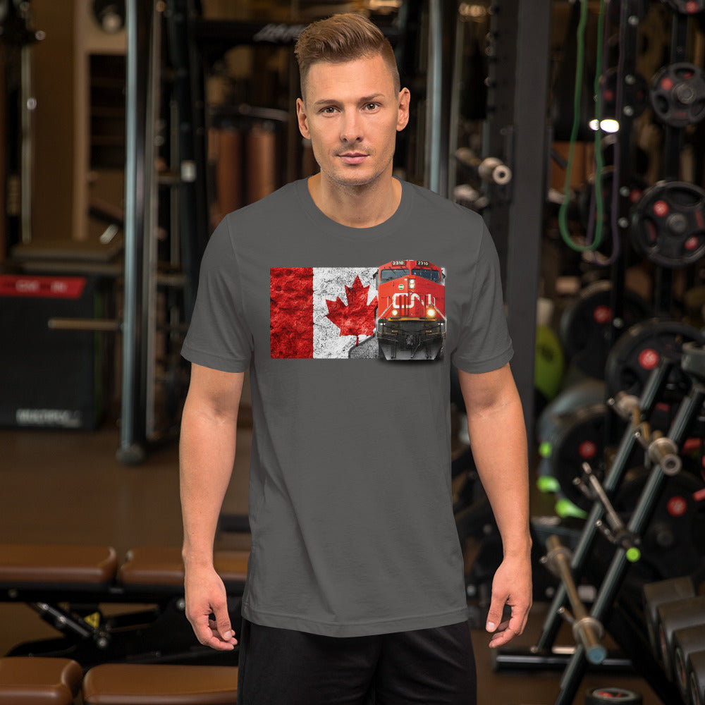 Canadian National Loco [CN] Men's Short-Sleeve T-Shirt - Broken Knuckle Apparel