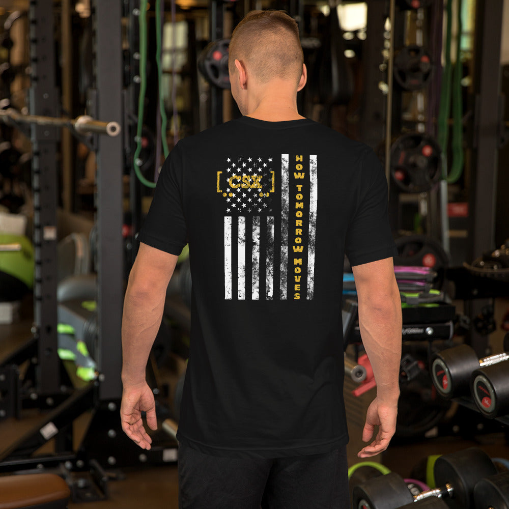 CSX American Flag Men's Short-Sleeve T-Shirt - Broken Knuckle Apparel