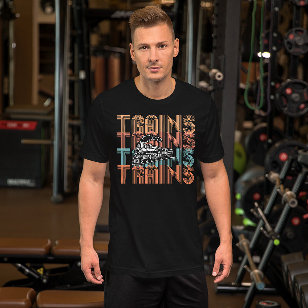 Trains, Trains, Trains Men's Short-sleeve t-shirt - Broken Knuckle Apparel
