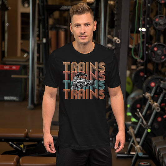Trains, Trains, Trains Men's Short-sleeve t-shirt - Broken Knuckle Apparel