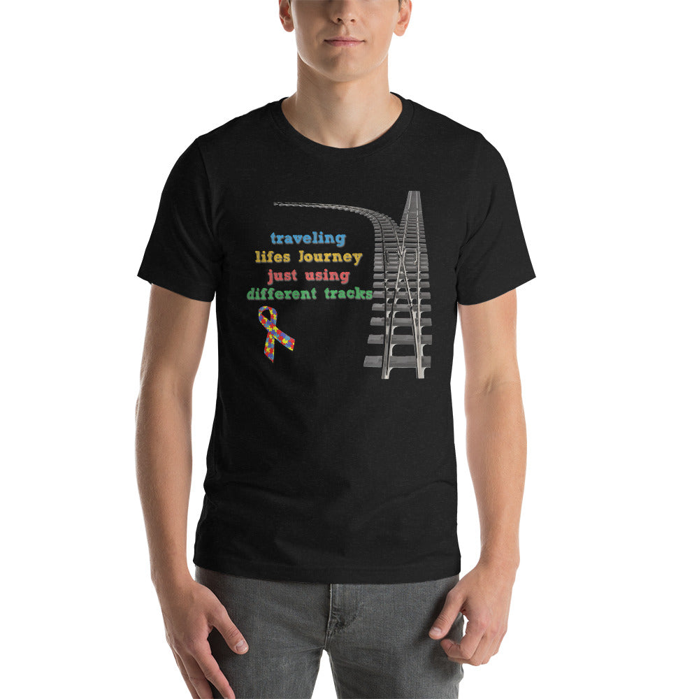Traveling Life's Journey Autism Awareness Men's Short-sleeve t-shirt - Broken Knuckle Apparel