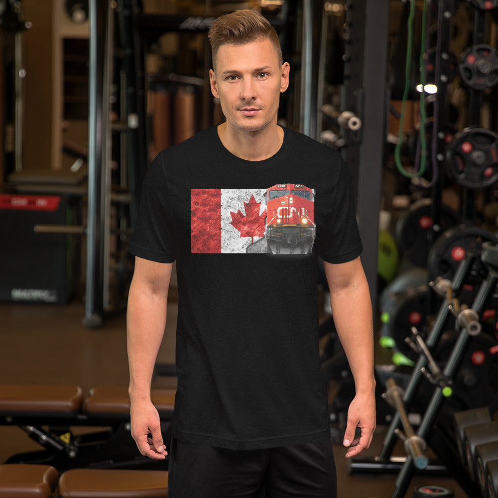 Canadian National Loco [CN] Men's Short-Sleeve T-Shirt - Broken Knuckle Apparel