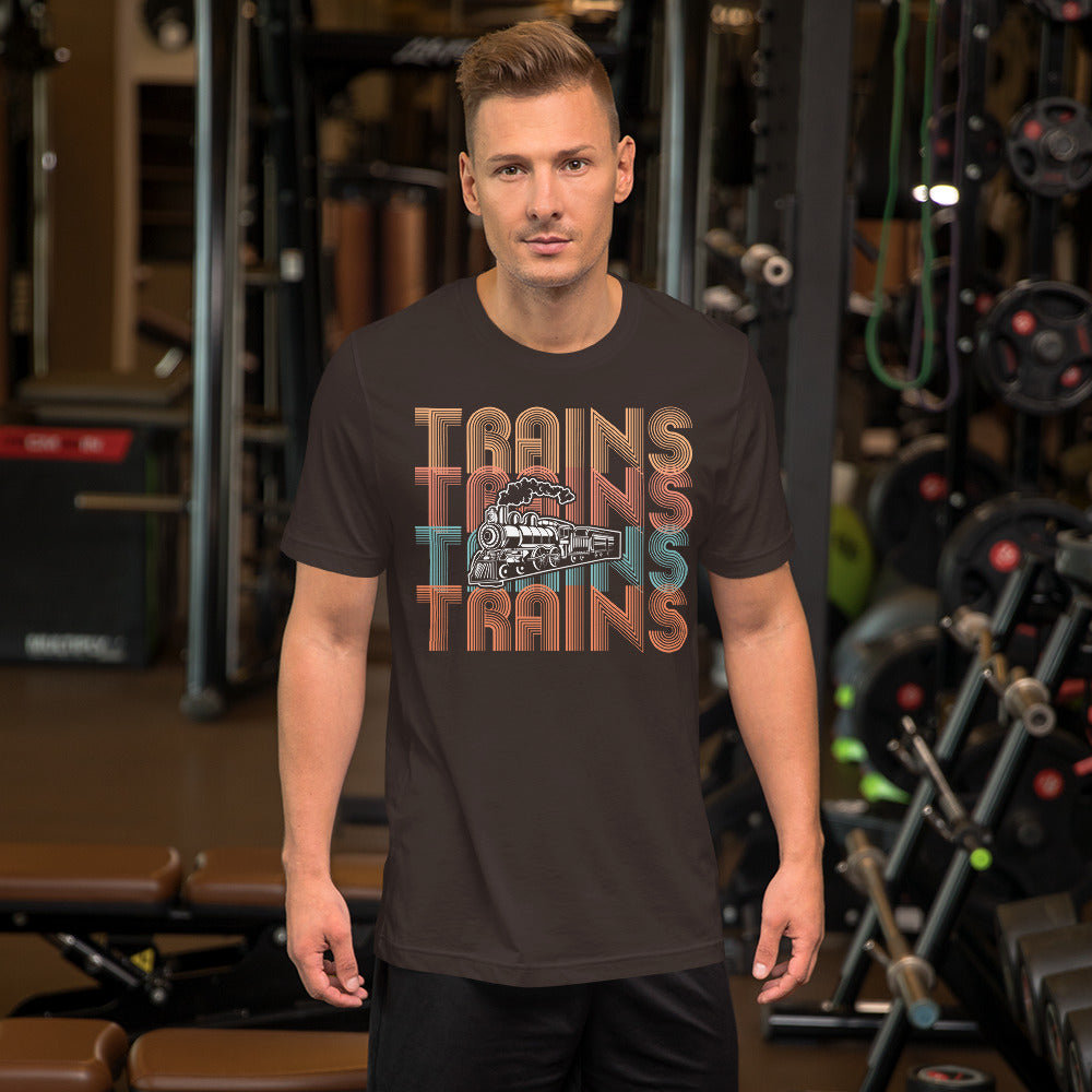Trains, Trains, Trains Men's Short-sleeve t-shirt - Broken Knuckle Apparel