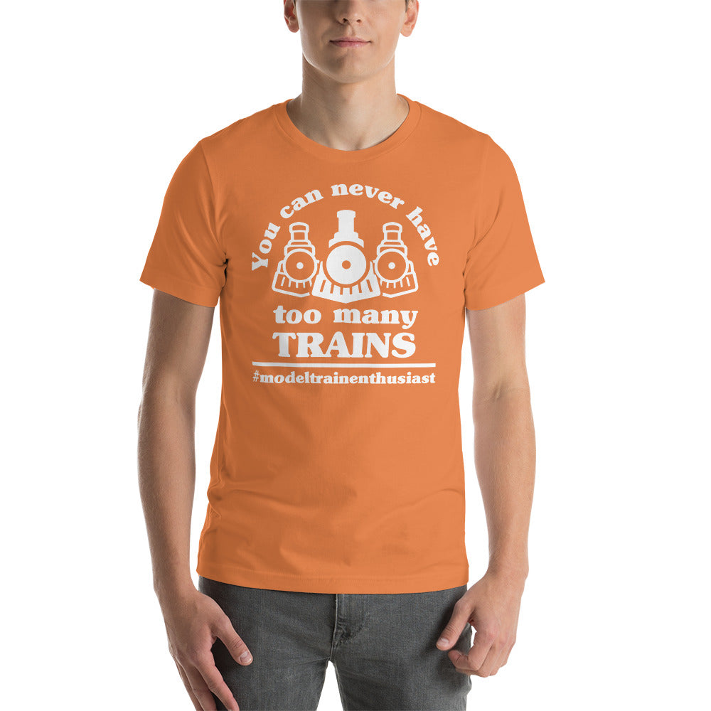 You Can Never Have Too Many Trains Men's Short-sleeve t-shirt - Broken Knuckle Apparel