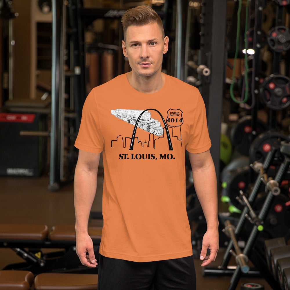 UP Big Boy 4014 St. Louis MO. Men's Short-sleeve t-shirt - Broken Knuckle Apparel
