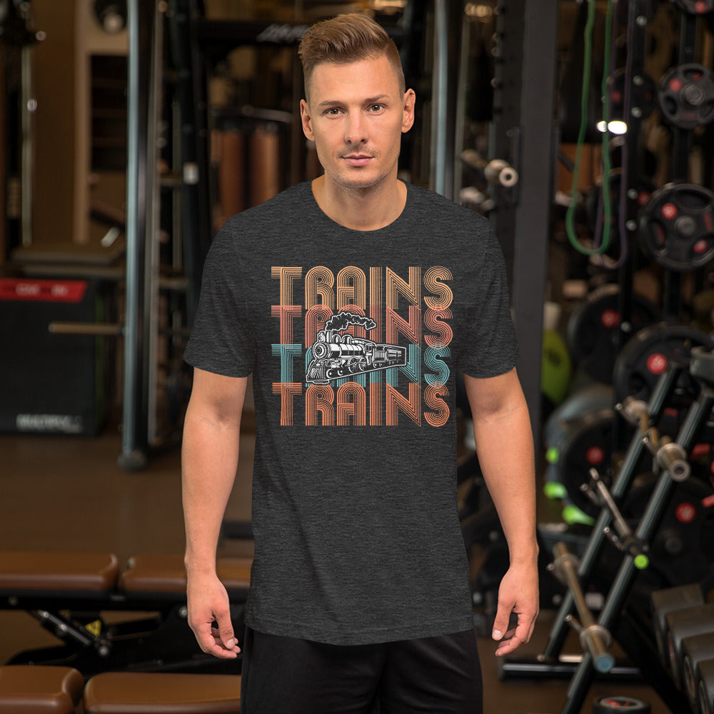 Trains, Trains, Trains Men's Short-sleeve t-shirt - Broken Knuckle Apparel