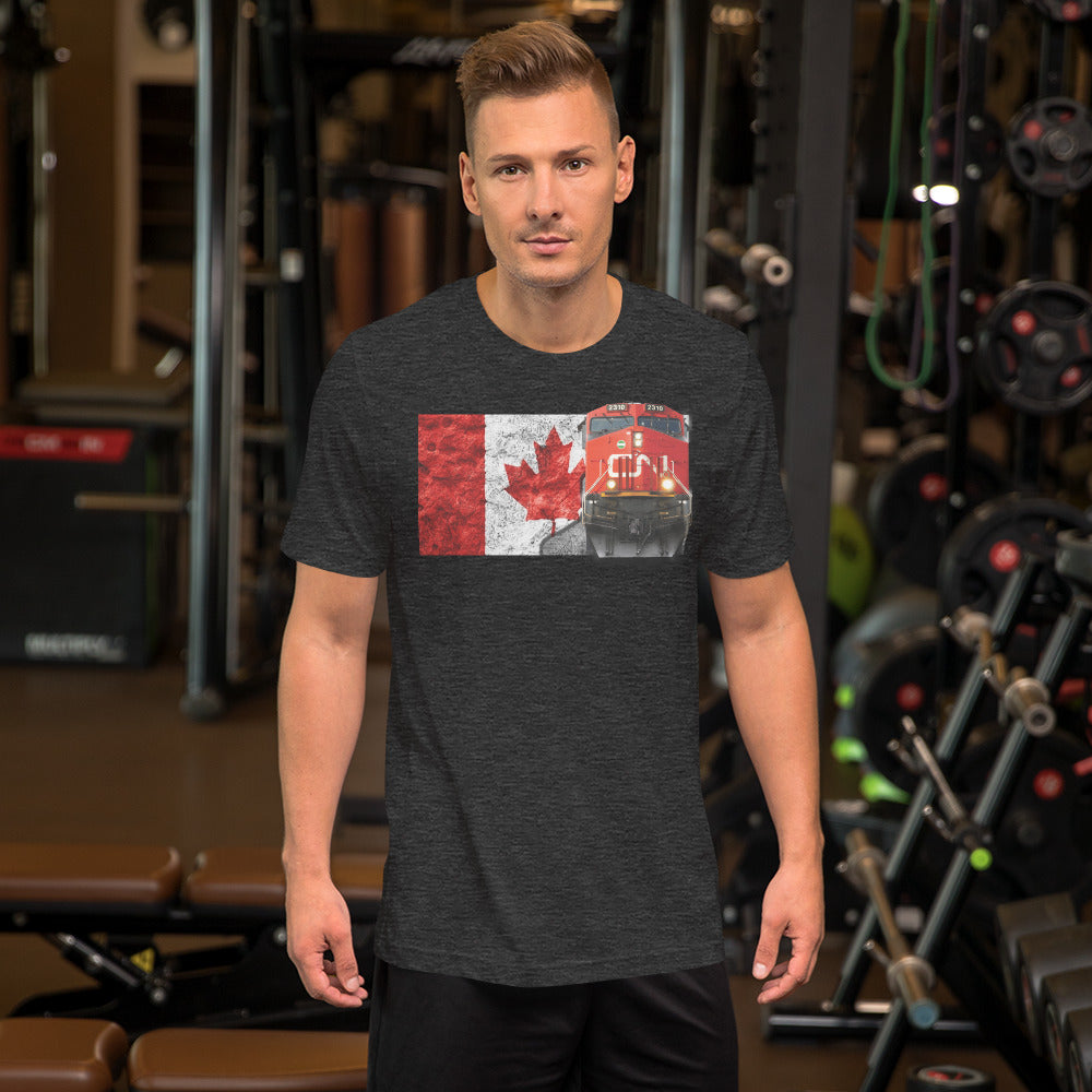Canadian National Loco [CN] Men's Short-Sleeve T-Shirt - Broken Knuckle Apparel