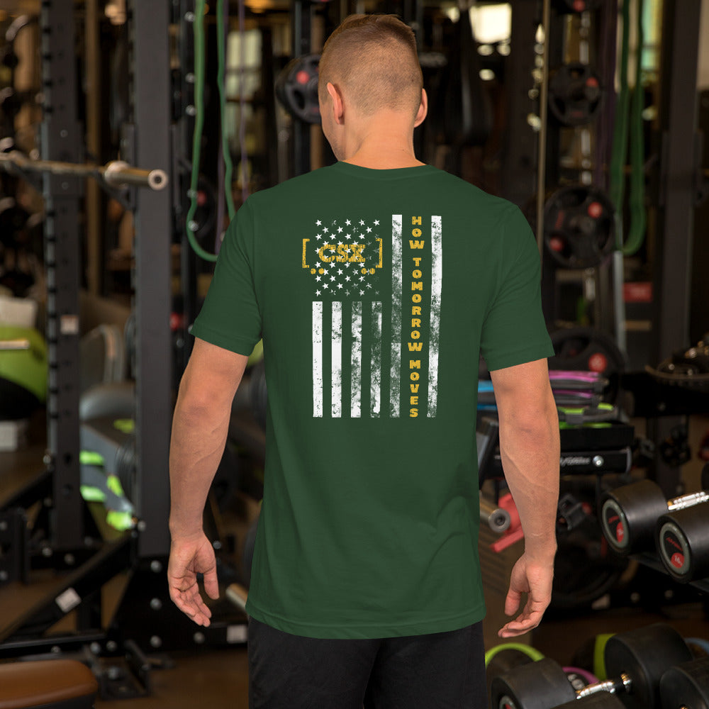 CSX American Flag Men's Short-Sleeve T-Shirt - Broken Knuckle Apparel