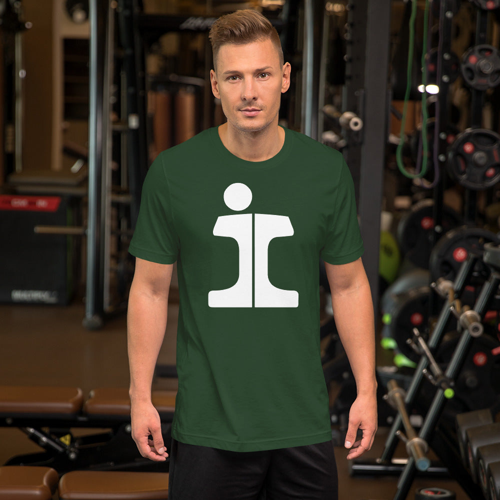 Illinois Central "Split Rail" Logo Men's Short-Sleeve T-Shirt - Broken Knuckle Apparel