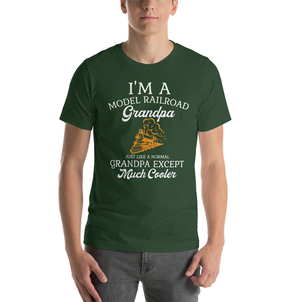 Model Railroad Grandpa Men's Short-sleeve t-shirt - Broken Knuckle Apparel