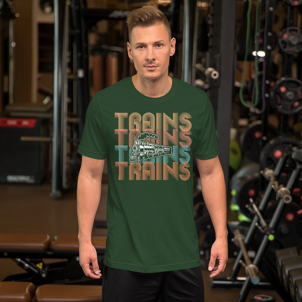Trains, Trains, Trains Men's Short-sleeve t-shirt - Broken Knuckle Apparel