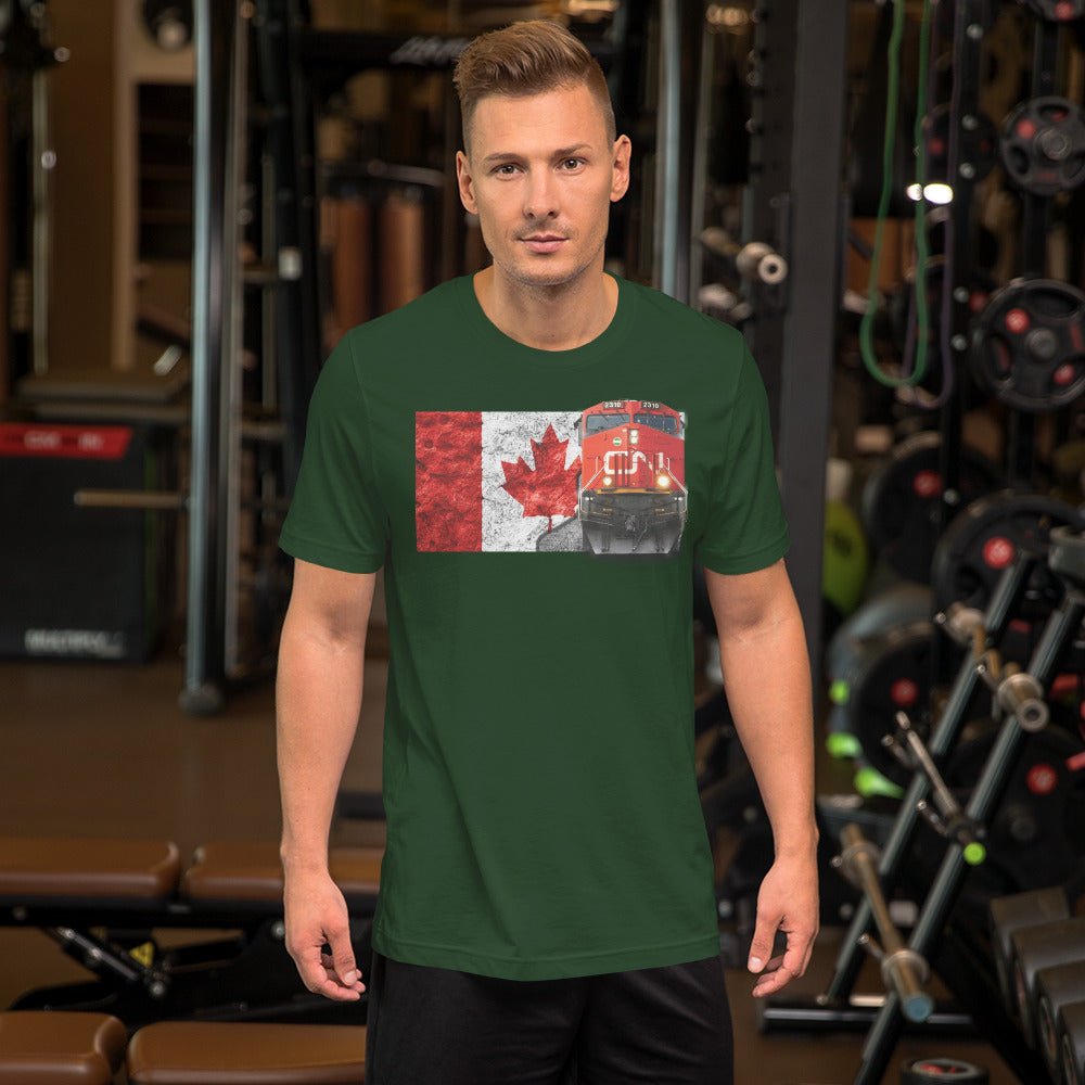 Canadian National Loco [CN] Men's Short-Sleeve T-Shirt - Broken Knuckle Apparel