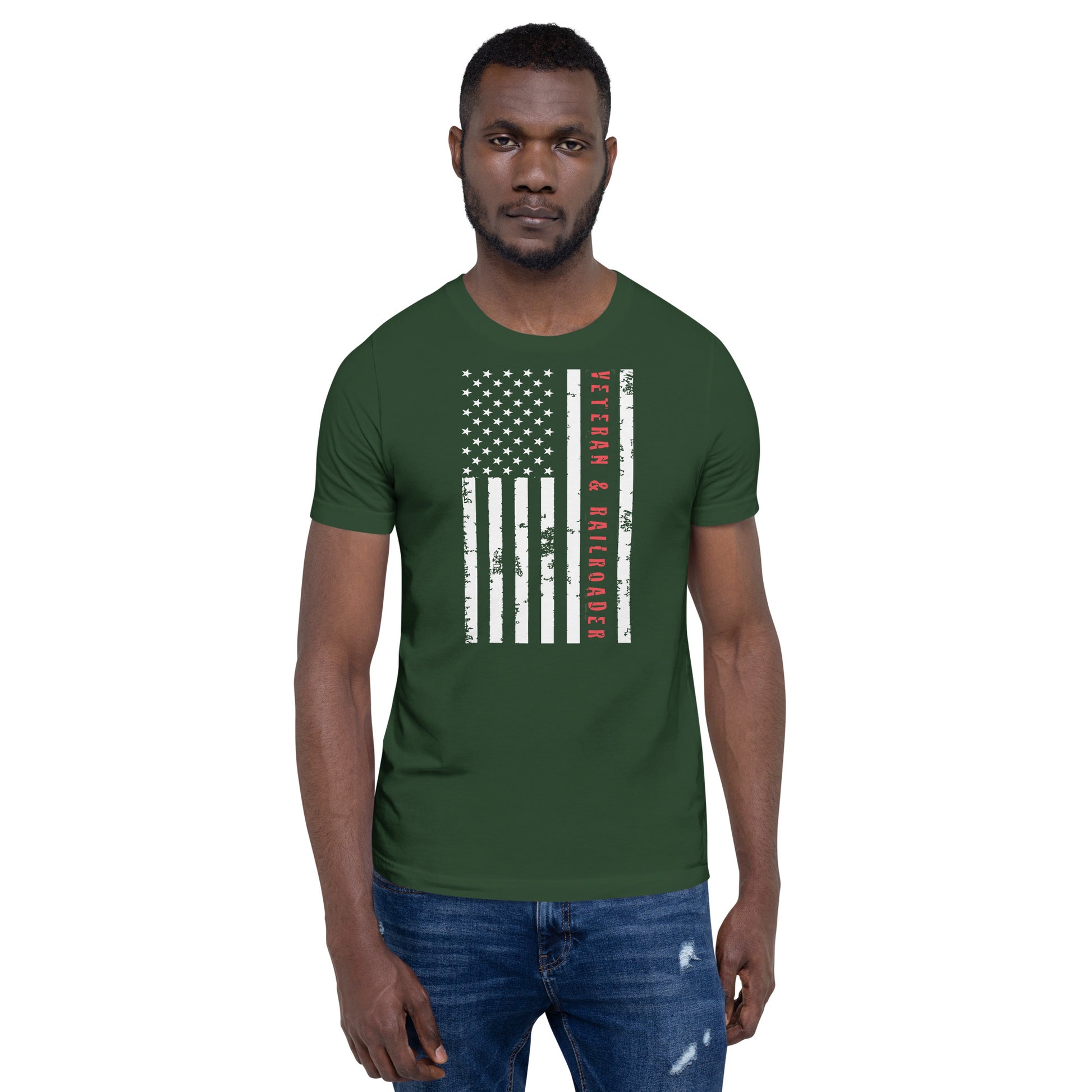 Veteran & Railroader Men's Short Sleeve t-shirt - Broken Knuckle Apparel