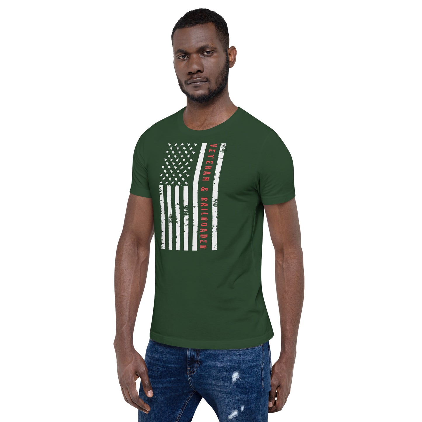 Veteran & Railroader Men's Short Sleeve t-shirt - Broken Knuckle Apparel