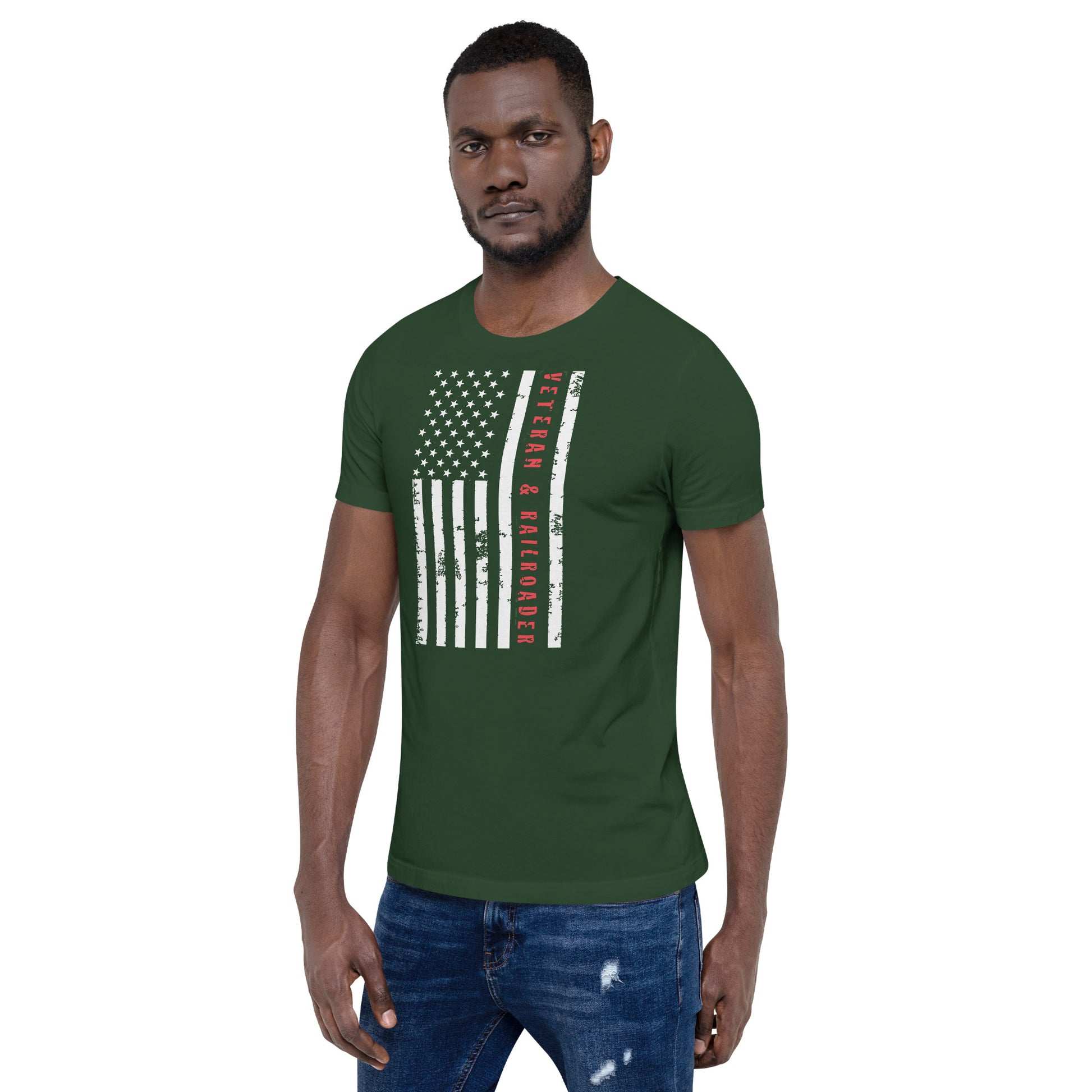 Veteran & Railroader Men's Short Sleeve t-shirt - Broken Knuckle Apparel