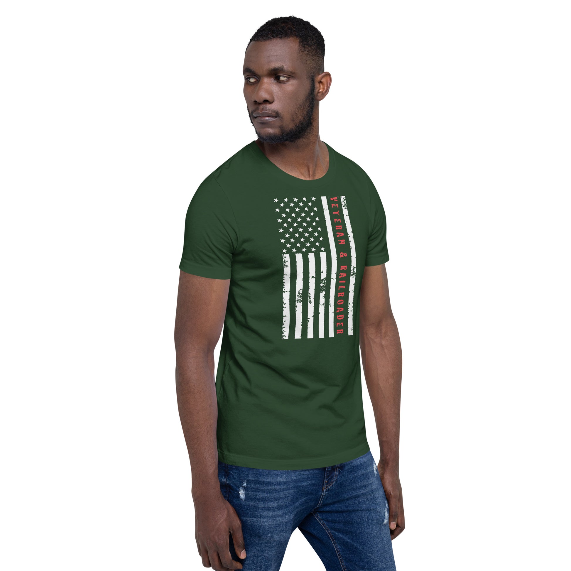 Veteran & Railroader Men's Short Sleeve t-shirt - Broken Knuckle Apparel