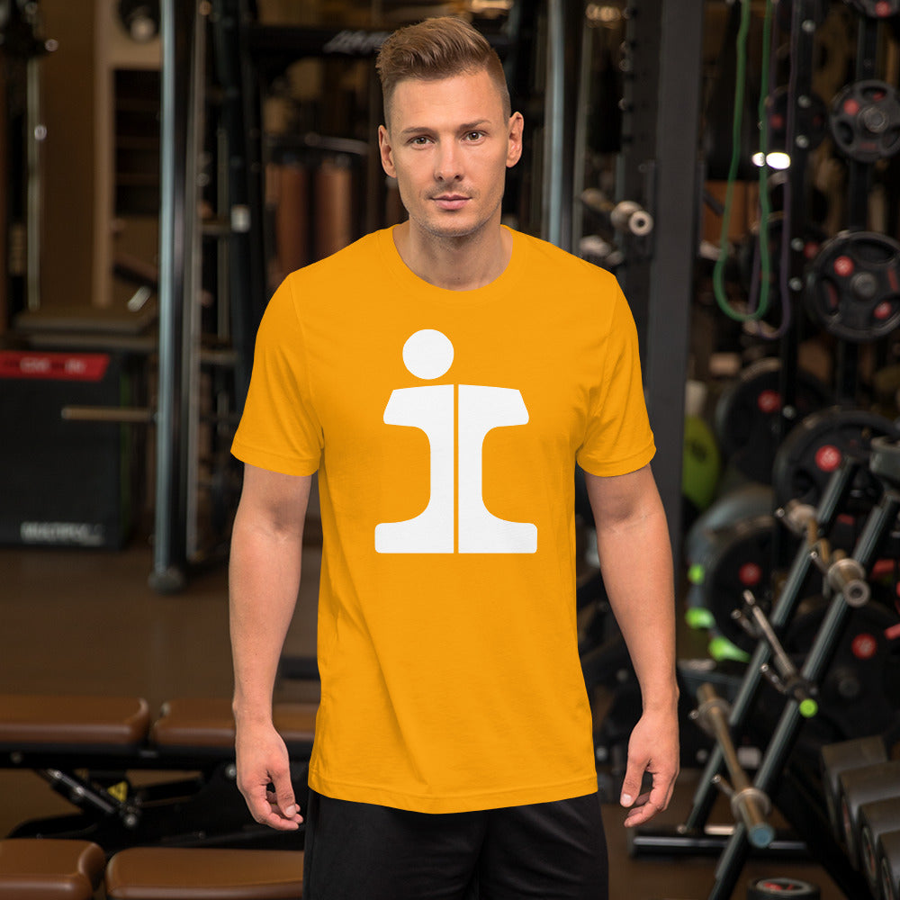 Illinois Central "Split Rail" Logo Men's Short-Sleeve T-Shirt - Broken Knuckle Apparel