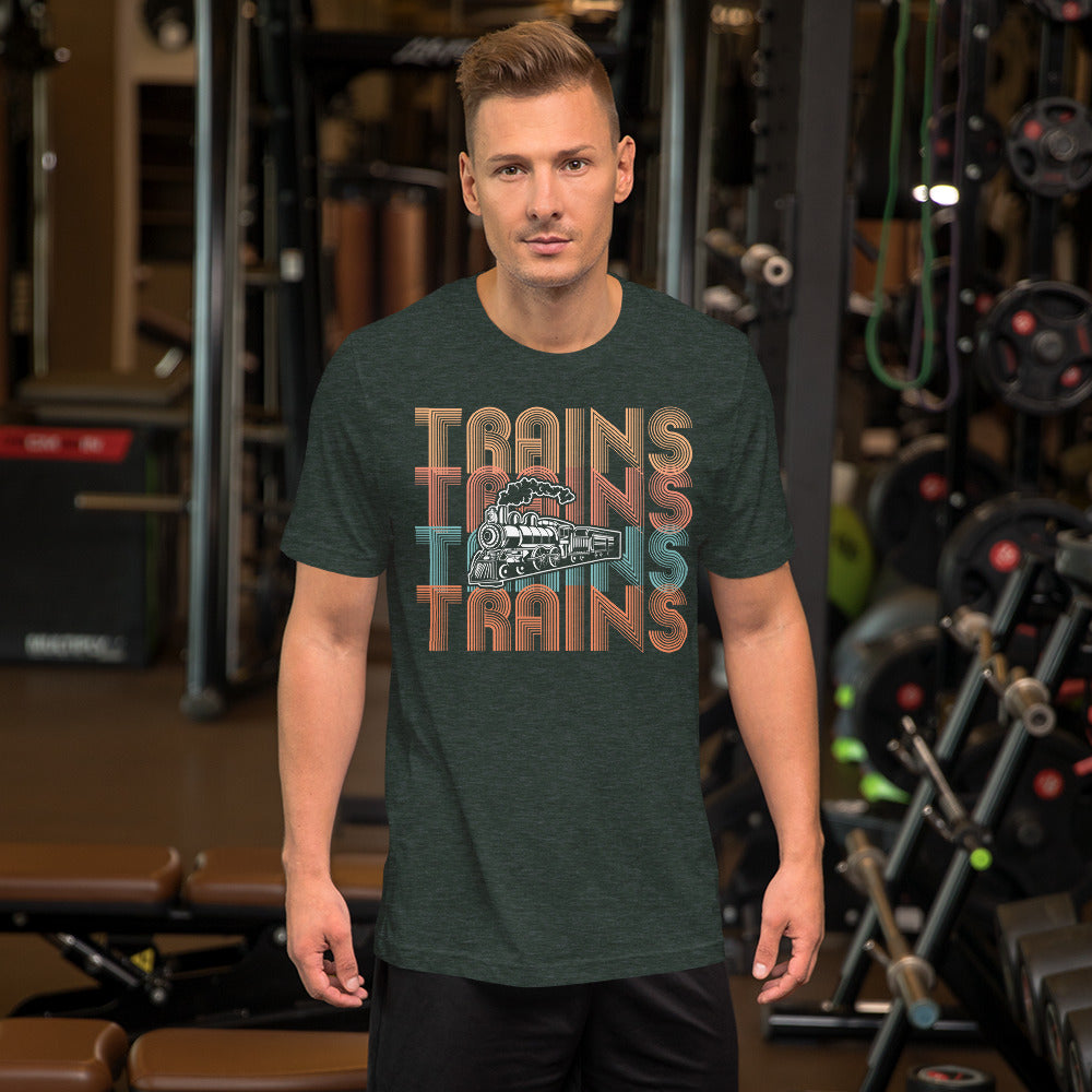 Trains, Trains, Trains Men's Short-sleeve t-shirt - Broken Knuckle Apparel