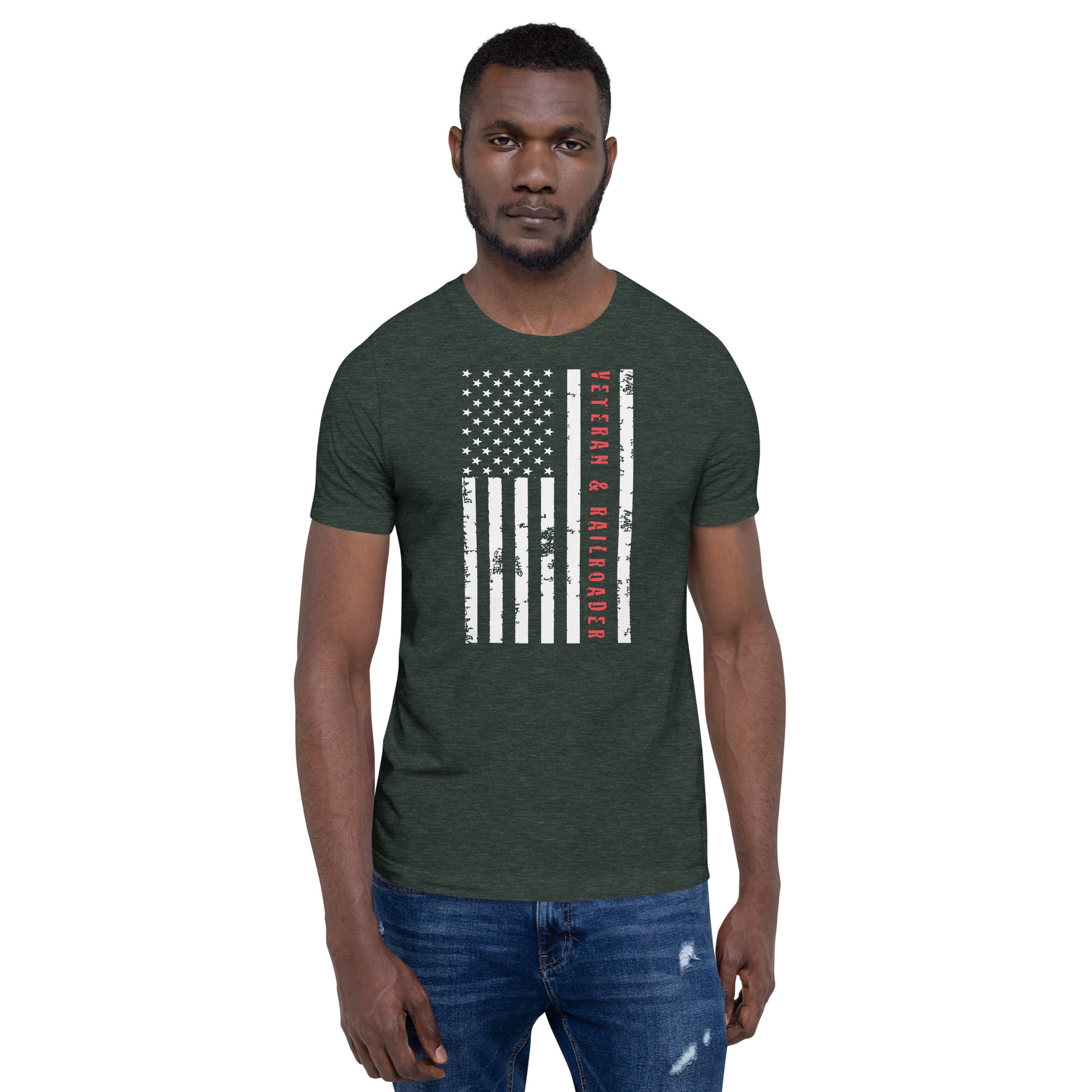 Veteran & Railroader Men's Short Sleeve t-shirt - Broken Knuckle Apparel
