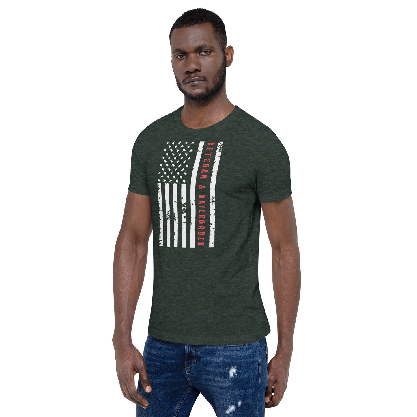 Veteran & Railroader Men's Short Sleeve t-shirt - Broken Knuckle Apparel
