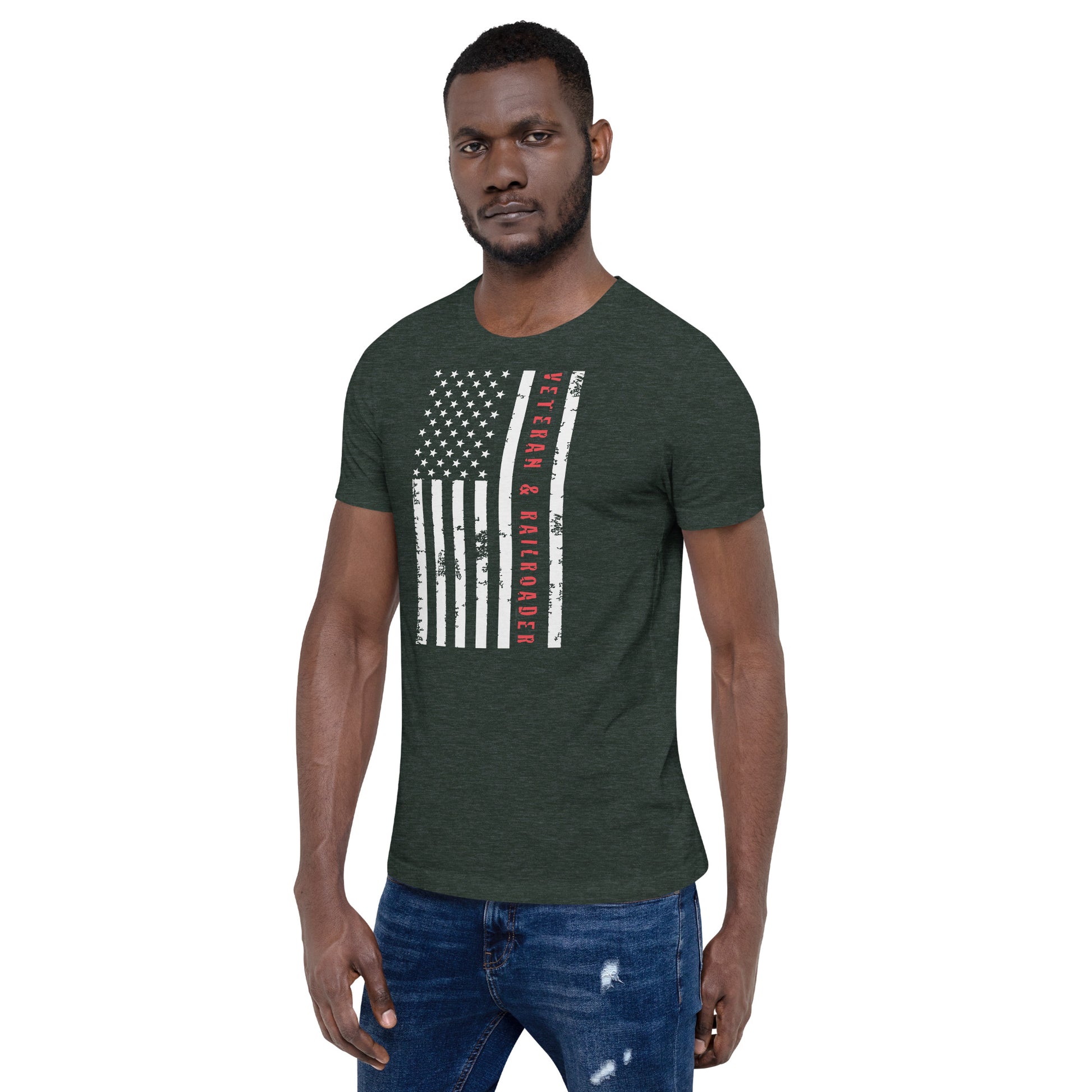 Veteran & Railroader Men's Short Sleeve t-shirt - Broken Knuckle Apparel