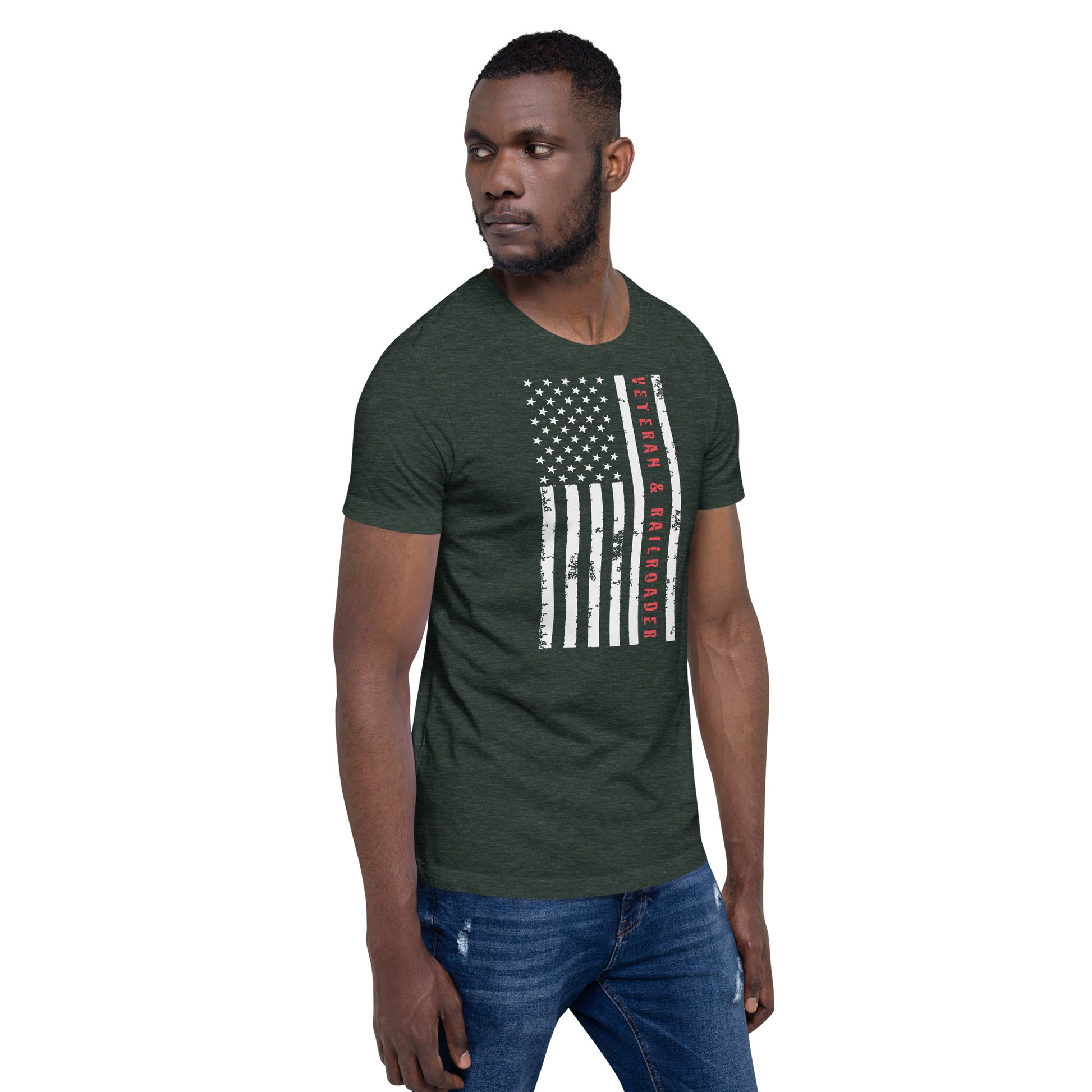 Veteran & Railroader Men's Short Sleeve t-shirt - Broken Knuckle Apparel