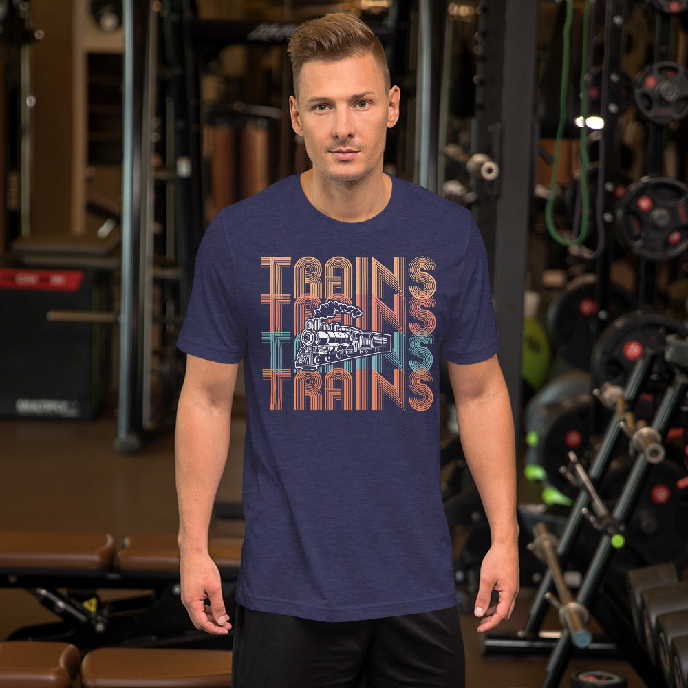 Trains, Trains, Trains Men's Short-sleeve t-shirt - Broken Knuckle Apparel