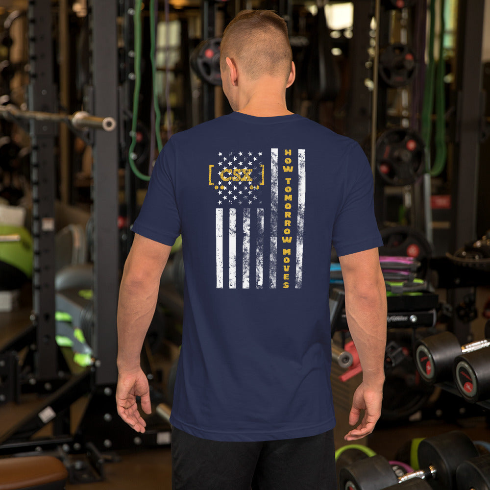 CSX American Flag Men's Short-Sleeve T-Shirt - Broken Knuckle Apparel