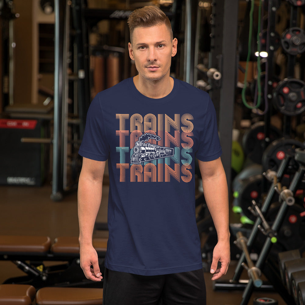 Trains, Trains, Trains Men's Short-sleeve t-shirt - Broken Knuckle Apparel