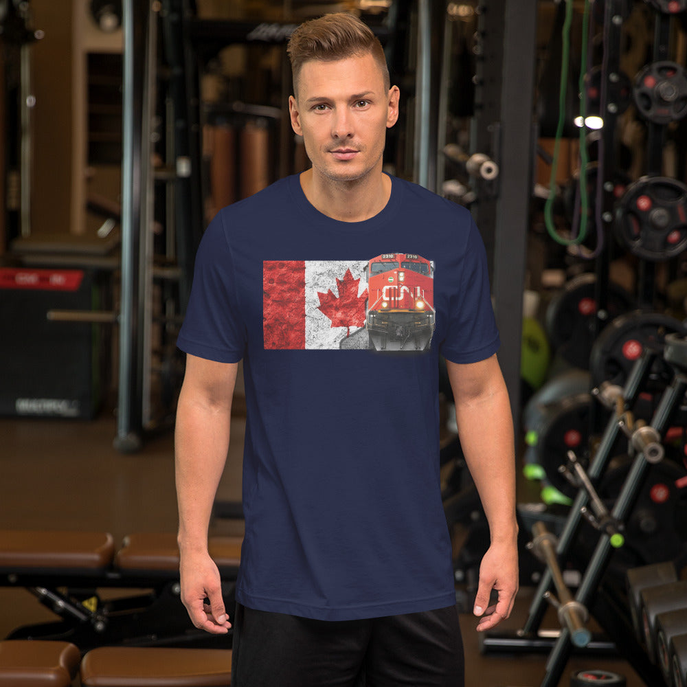 Canadian National Loco [CN] Men's Short-Sleeve T-Shirt - Broken Knuckle Apparel