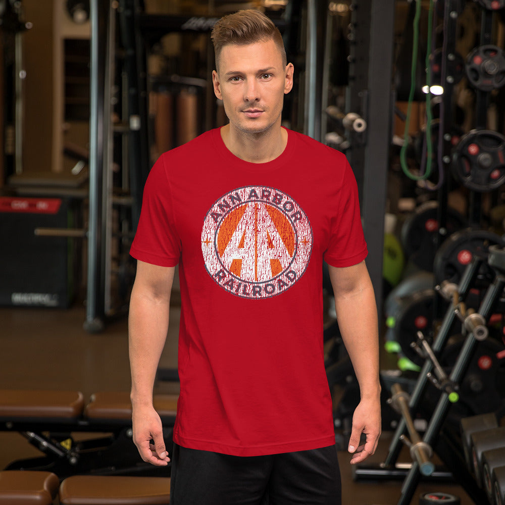 Ann Arbor Rail Distressed Men's Short-sleeve t-shirt - Broken Knuckle Apparel