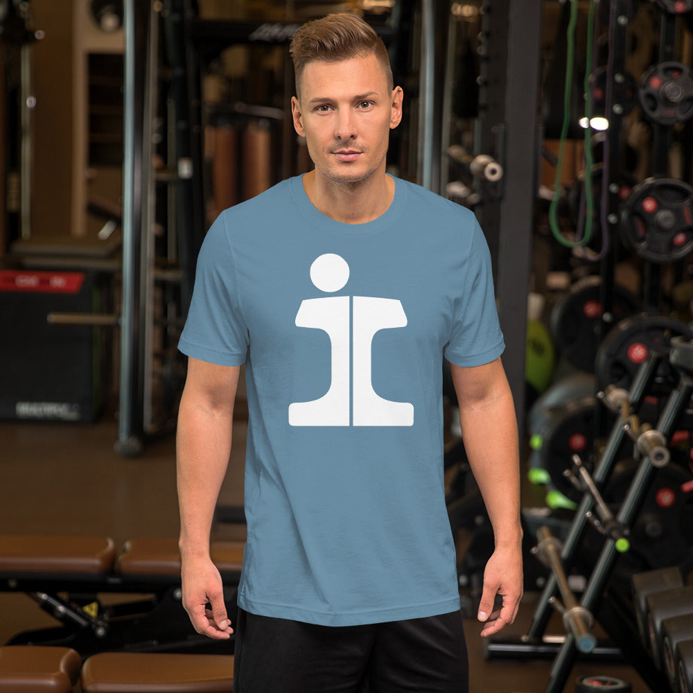 Illinois Central "Split Rail" Logo Men's Short-Sleeve T-Shirt - Broken Knuckle Apparel