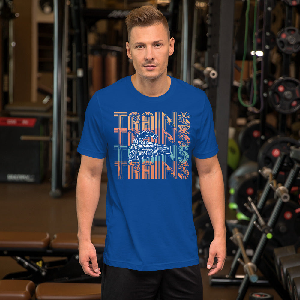 Trains, Trains, Trains Men's Short-sleeve t-shirt - Broken Knuckle Apparel