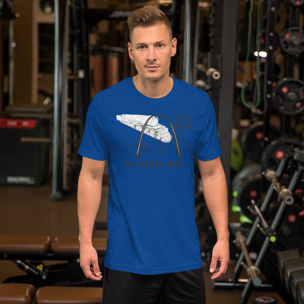 UP Big Boy 4014 St. Louis MO. Men's Short-sleeve t-shirt - Broken Knuckle Apparel