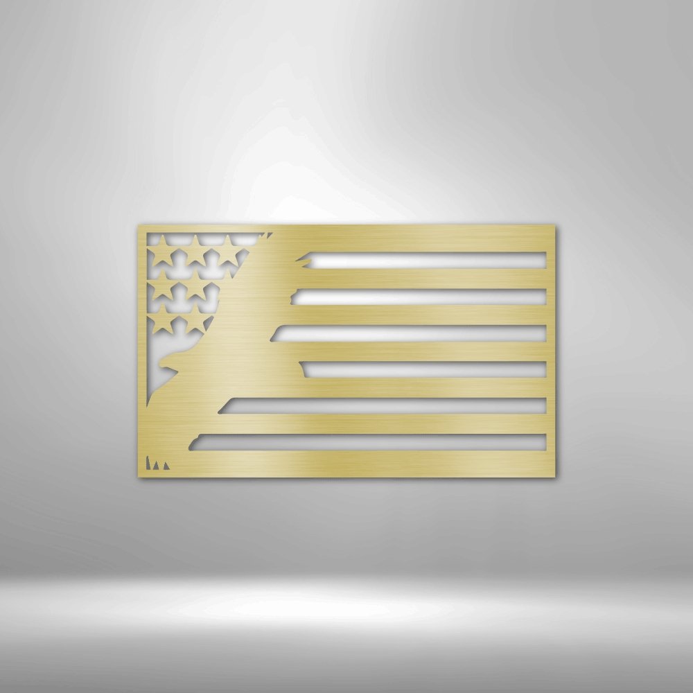 USA Eagle - Steel Sign - Broken Knuckle Apparel