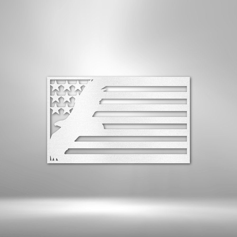 USA Eagle - Steel Sign - Broken Knuckle Apparel