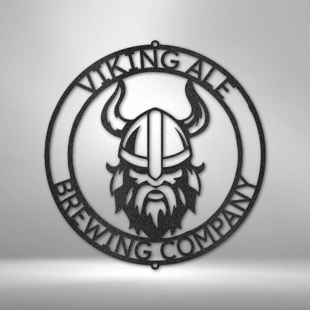 Viking Ring Monogram - Personalized Steel Sign - Broken Knuckle Apparel