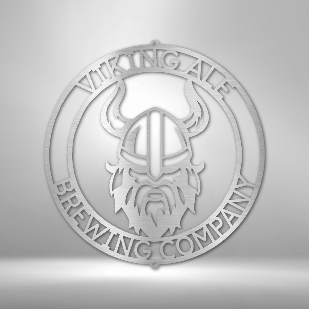 Viking Ring Monogram - Personalized Steel Sign - Broken Knuckle Apparel