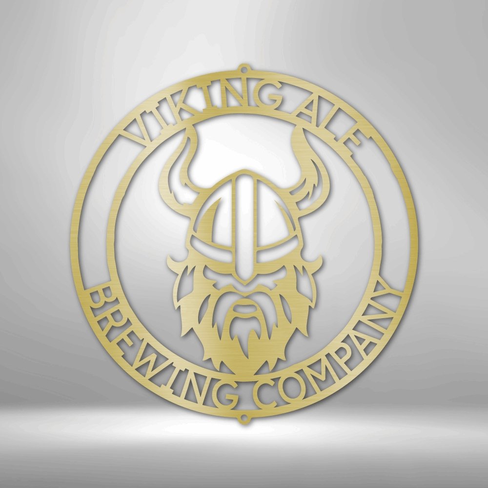 Viking Ring Monogram - Personalized Steel Sign - Broken Knuckle Apparel